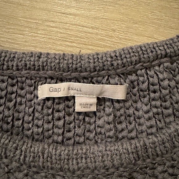Gap Grey Open Knit Chunky Sweater - Picture 4 of 4